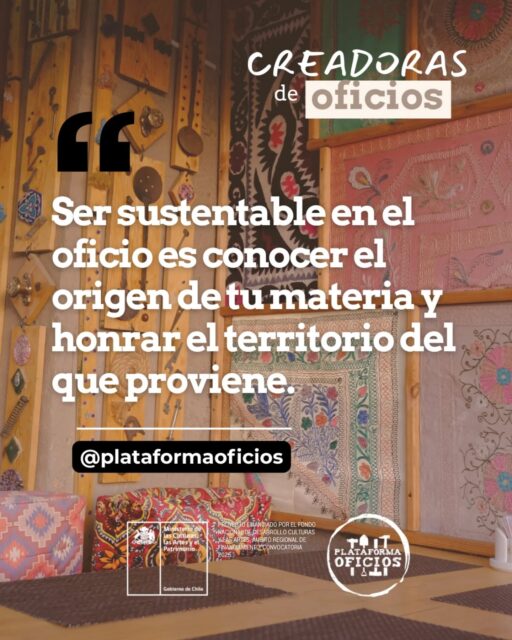 Ser una creadora consciente significa entender ese recorrido y transformarlo con el respeto que la naturaleza y nuestra identidad merecen.

Cuando honras la materia, honras el territorio. 

 Crea con sentido. ✨♻️

@plataformaoficios | #Sustentabilidad #OficioConRaíces #ConcienciaTerritorial #HechoAMano #CreadorasDeOficios